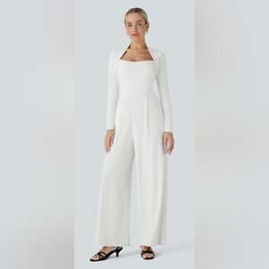 NWT Halara Wide Leg LS Jumpsuit